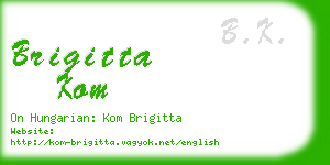 brigitta kom business card